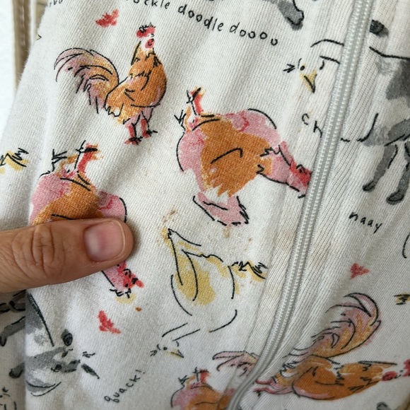 Burt’s bees baby Animal farm Print Kids One Piece - Picture 3 of 5